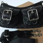 COACH Ashton Baguette In Signature Denim black CQ184 Crossbody Outlet New