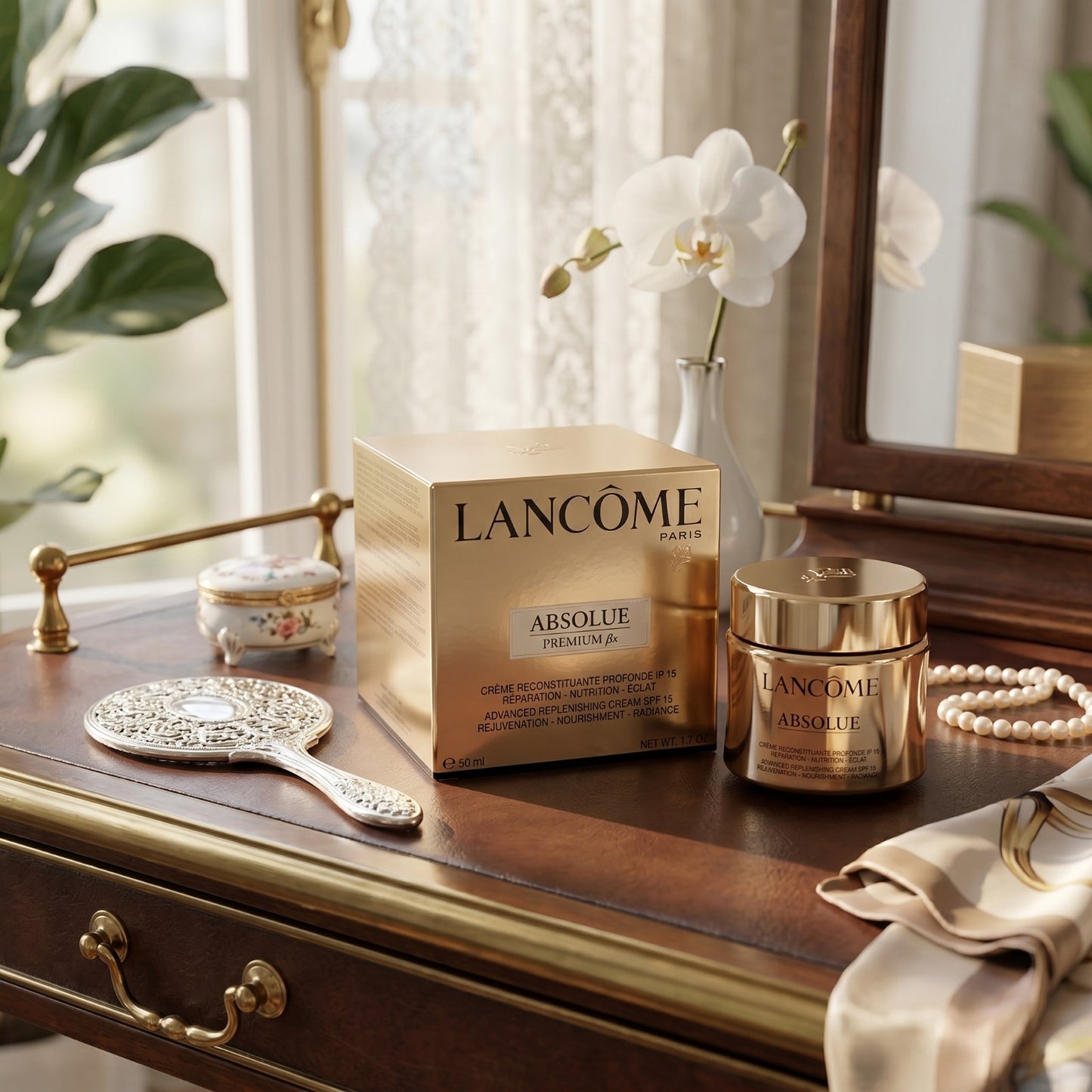 Lancôme Absolue Replenishing & Rejuvenating Day Cream SPF 15 50ml (1.7oz) – New In Box (NIB)