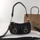 COACH Ashton Baguette In Signature Denim black CQ184 Crossbody Outlet New