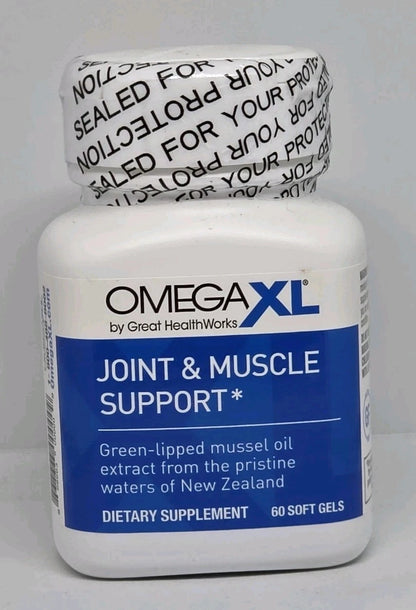 OmegaXL Fatty Acids Capsules – 60 Softgels | Joint & Muscle Health Support Supplement